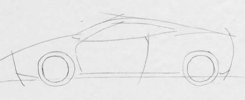 car drawing in tutorial part 2